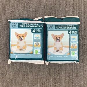Lot of 2 Greenbrier Kennel Club Puppy Training Pads 4 pads 22" x 22" Heavy Duty